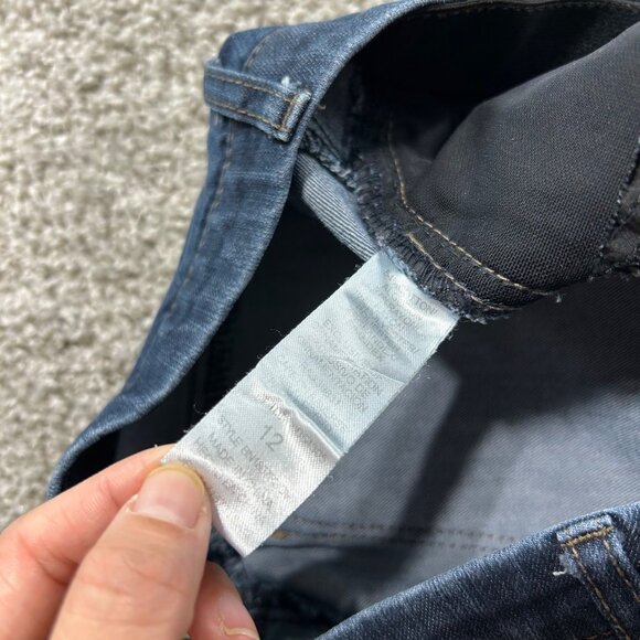 Democracy Ab Women's Sz 12 Technology Skinny Jeans Dark Wash Stretch Denim Pants - Picture 6 of 10